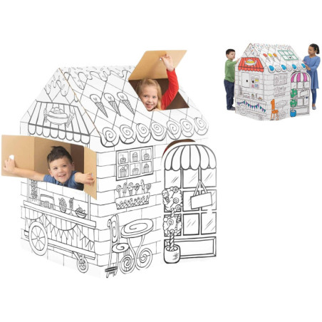 CASITA DE CARTÓN PARA JUGAR PASTELERÍA FSC® (CON RETRACTILADO UNITARIO) FELLOWES