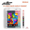 ROTULADOR ACRILICO PINCEL ALEX BOG LIQUID BRUSH MALETA REGALO 24 COLORES AB-0665