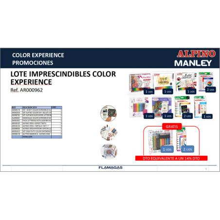 LOTE ALPINO EXPERIENCE 2023 IMPRESCINDIBLES 11 PZAS + 2 GRATIS AR000962