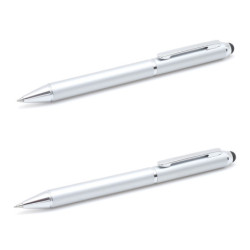 JUEGO BOLIGRAFO PORTAMINAS INOXCROM TOUCH PLATA C/ESTUCHE 40154006