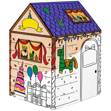 CASA DE CARTÓN XL PARA PINTAR FSC® CUMPLEAÑOS (CAJA UNITARIA RETAIL) FELLOWES