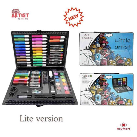 MALETIN DIBUJO ARTIST PLASTICO ART STUDIO 68 PZAS AB-1100