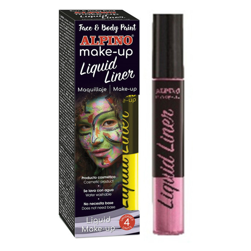 ESTUCHE 4 UNID. MAQUILLAJE ALPINO LIQUID LINER, ROSA, 6 GRS. DL000205