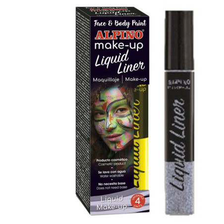 ESTUCHE 4 UNID. MAQUILLAJE ALPINO LIQUID LINER, PLATA, 6 GRS. DL000212