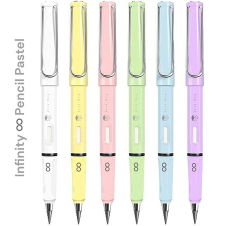 LAPIZ INFINITO C/CAPUCHA ALEX BOG 6 COLORES PASTEL SURTIDOS ESI-0546 (18)