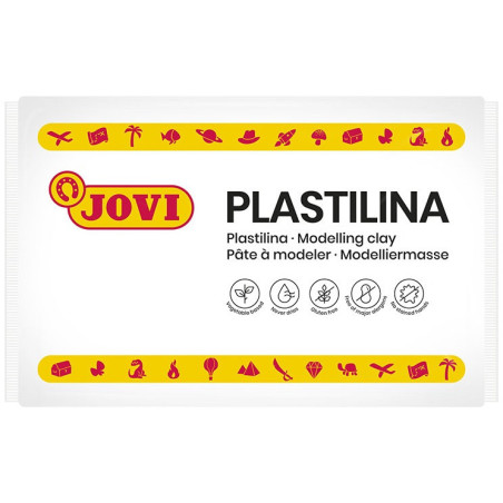 PLASTILINA CJ.15u. 350G BLANCO JOVI 7201