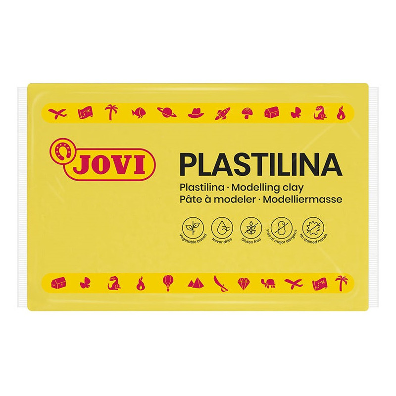 PLASTILINA CJ.15u. 350G AMARILLO CLARO JOVI 7202