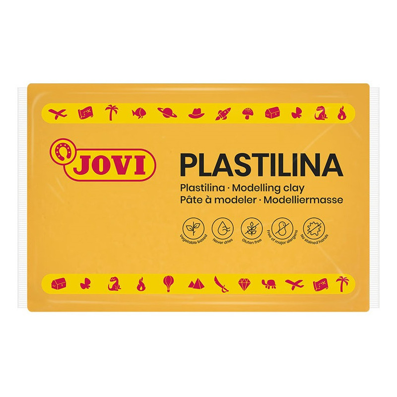 PLASTILINA CJ.15u. 350G AMARILLO OSCURO JOVI 7203