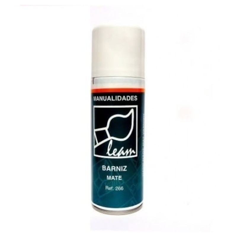 SPRAY ACRILICO BARNIZ MATE LEAM BOTE 200ML UNIDAD REF 266