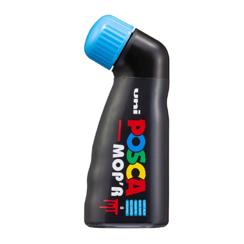 MARCADOR UNI-BALL POSCA PCM-22 PUNTA ESPONJA AZUL CLARO -8- 284216000