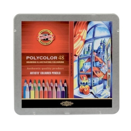 LAPIZ KOH-I-NOOR MADERA ESTUCHE METAL 48C POLYCOLOR 3826 MCH