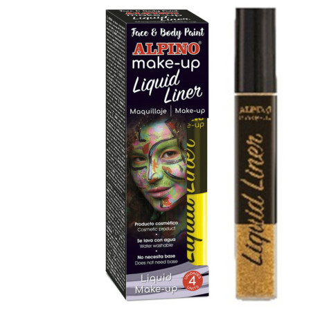 ESTUCHE 4 UNID. MAQUILLAJE ALPINO LIQUID LINER, ORO, 6 GRS. DL000211
