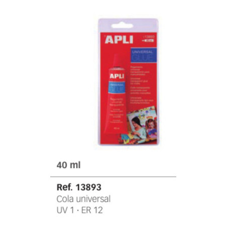 PEGAMENTO APLI TRANSPARENTE 40ML BLISTER 13893