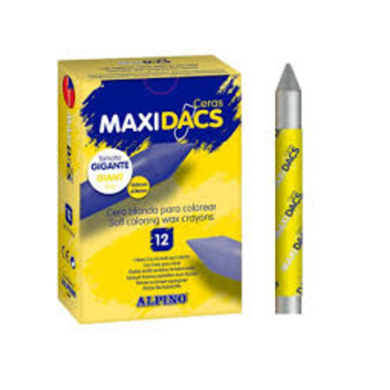 CERAS MAXI DACS ALPINO 12 UNIDADES GRANEL METAL PLATA DX060137