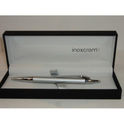 BOLIGRAFO INOXCROM PURE ACERO DIPLOMAT PLATA