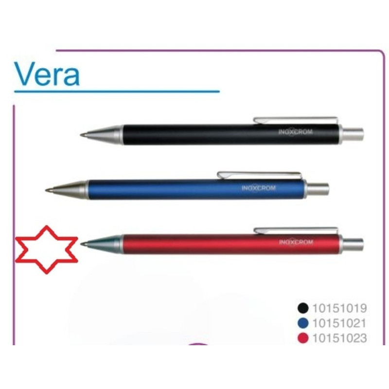 BOLIGRAFO INOXCROM VERA ROJO C/ESTUCHE E-BOX 10151055
