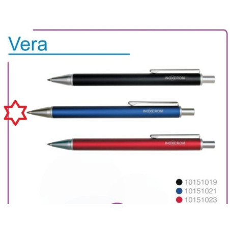 BOLIGRAFO INOXCROM VERA AZUL C/ESTUCHE E-BOX 10151054