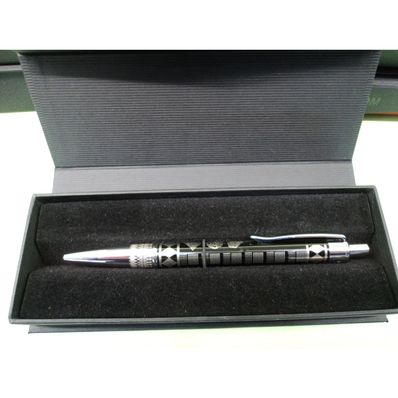 BOLIGRAFO INOXCROM BEAT METAL AZTEC NEGRO C/ESTUCHE 10151183