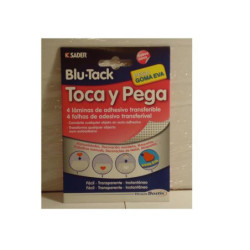 PEGAMENTO TACK BLU-TACK TOCA Y PEGA LAMINA PARA GOMA EVA PTE 4H PLICO