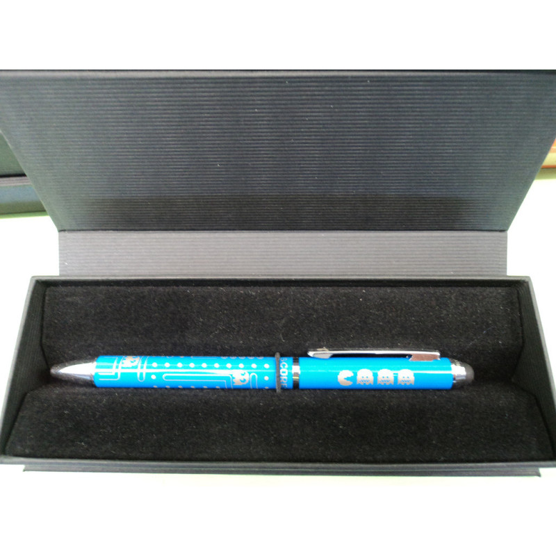 BOLIGRAFO INOXCROM TOUCH METAL COMECOCOS AZUL C/ESTUCHE 10151161