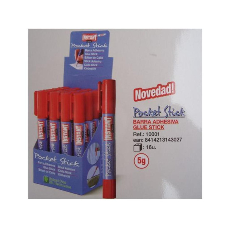 PEGAMENTO BARRA INSTANT POCKET STICK 5G C/16U