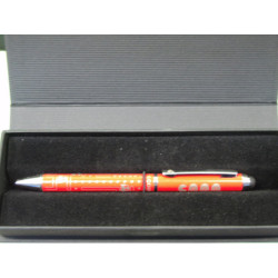 BOLIGRAFO INOXCROM TOUCH METAL COMECOCOS ROJO C/ESTUCHE 10151163