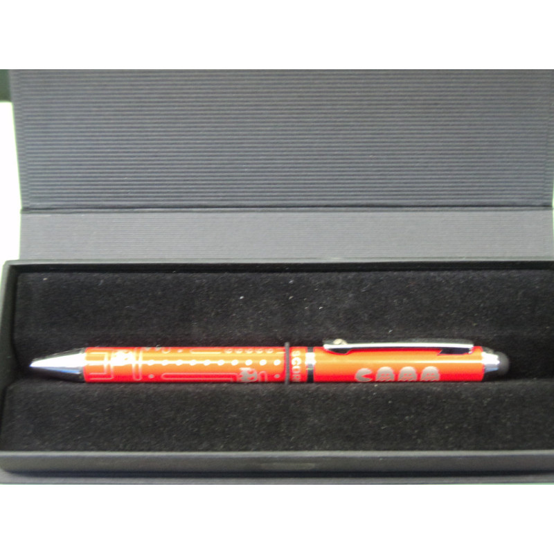 BOLIGRAFO INOXCROM TOUCH METAL COMECOCOS ROJO C/ESTUCHE 10151163