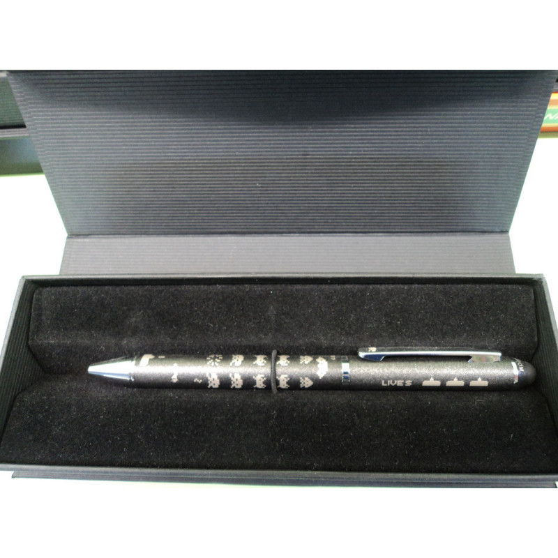 BOLIGRAFO INOXCROM TOUCH METAL MARCIANITOS NEGRO C/ESTUCHE 10151159