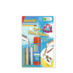 PEGAMENTO BARRA IMEDIO UHU MAGICA 21G + PURPURINA