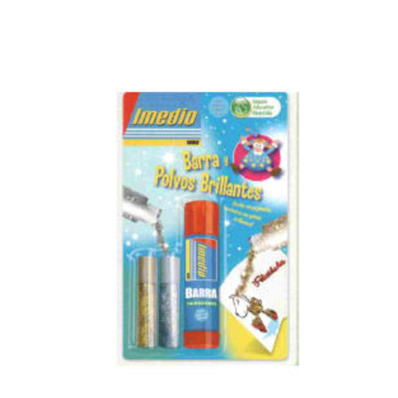 PEGAMENTO BARRA IMEDIO UHU MAGICA 21G + PURPURINA