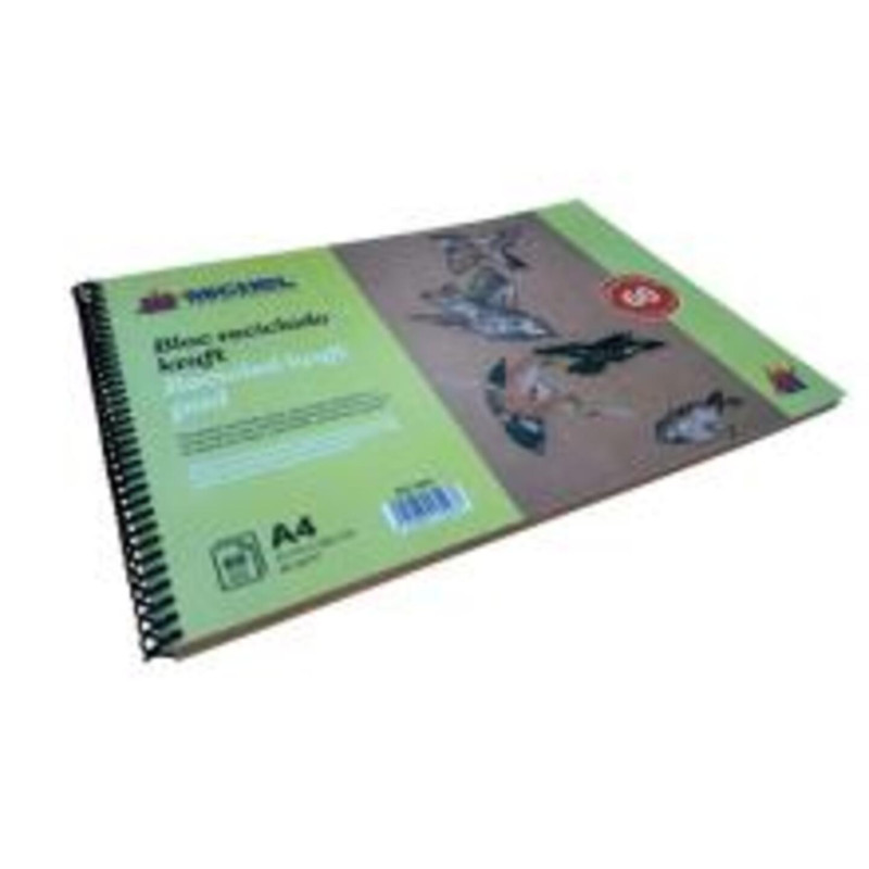 BLOC PAPEL MCH RECICLADO KRAFT A-4 21*29,7 90G BLOC 60H REF.9600