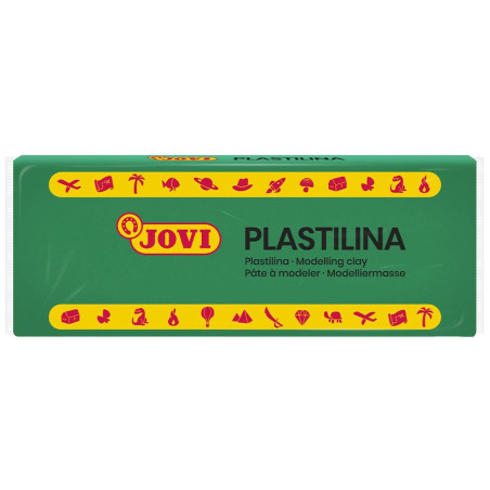 PLASTILINA CJ.15u. 150G VERDE CLARO JOVI 7110