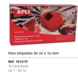 MAQUINA ETIQUETAR APLI 2 LINEA 26*16 101419