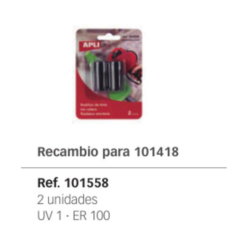RODILLO MAQUINA ETIQUETAR APLI 1 LINEA 101418 REF. 101558 PTE 2U