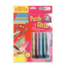 PEGAMENTO IMEDIO UHU GLITTER GLUE METAL 5COL 10G + PUZZLE 3D ^