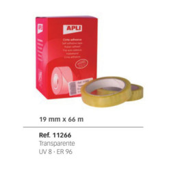 CINTA ADHESIVA APLI 66*19 C/8U 11266
