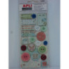 BOTONES CARTON APLI SCRAPBOOKING PACK 21U SERIE AQUA 13840