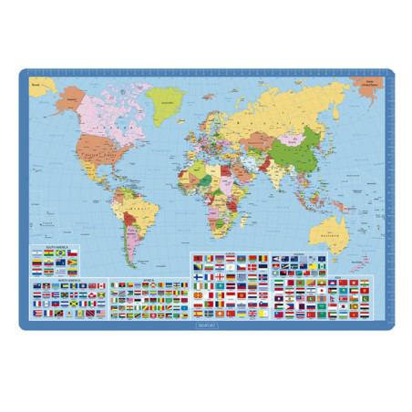 VADE SOBREMESA 35*50CM MAPA MUNDO PLANISFERIO SENFORT21 1270081