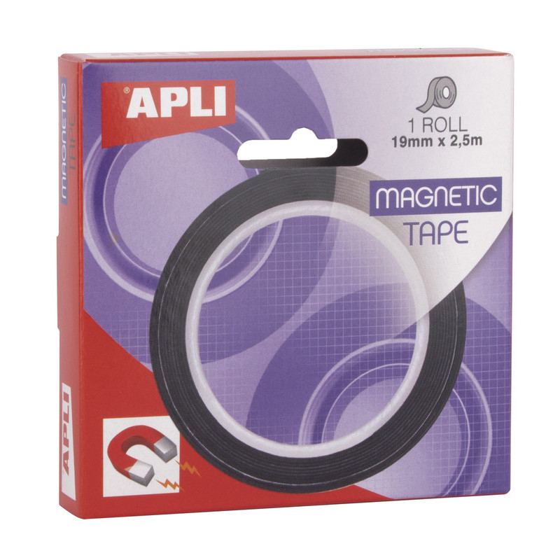 CINTA ADHESIVA APLI MAGNETICA 2,5M*19MM 17724