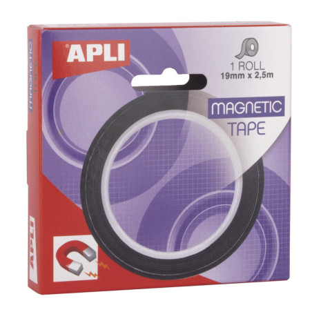 CINTA ADHESIVA APLI MAGNETICA 2,5M*19MM 17724