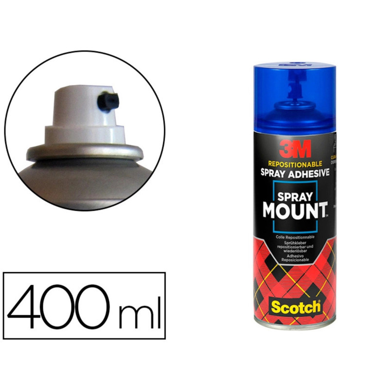 PEGAMENTO SPRAY MOUNT 3M 400 ML REMOVIBLE AZUL