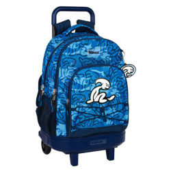MOCHILA GDE C/RUEDAS COMPACT EXTRAIBLE EL NIÑO "BLUE BAY" 612232918 45*33 SAFTA22