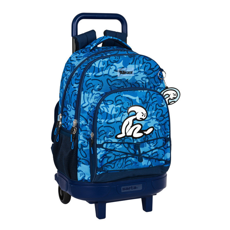 MOCHILA GDE C/RUEDAS COMPACT EXTRAIBLE EL NIÑO "BLUE BAY" 612232918 45*33 SAFTA22