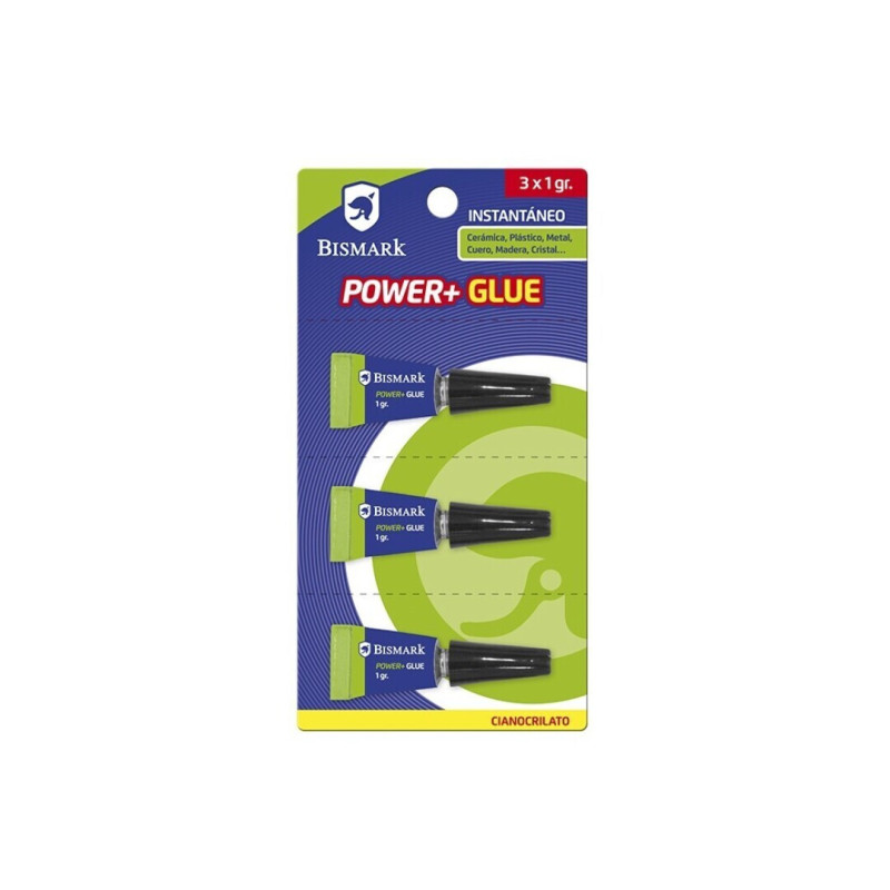 PEGAMENTO RAPIDO SUPER GLUE BISMARK TUBO 3*1G MINI TRIO C/24U 317015 POESSA