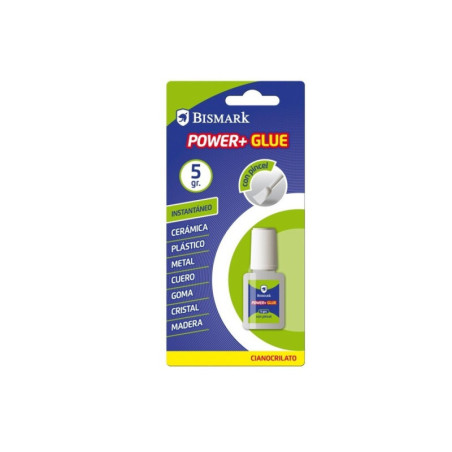 PEGAMENTO RAPIDO SUPER GLUE BISMARK TUBO 5G PINCEL C/12U 328104 POESSA