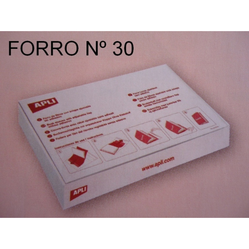 FORRO LIBRO Nº 30 APLI PVC PTE 100U REF 12281