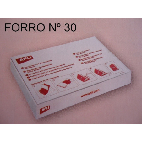 FORRO LIBRO Nº 30 APLI PVC PTE 100U REF 12281