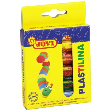 PLASTILINA JOVI ESTUCHE 6 BARRAS 15G SURTIDO 90/6