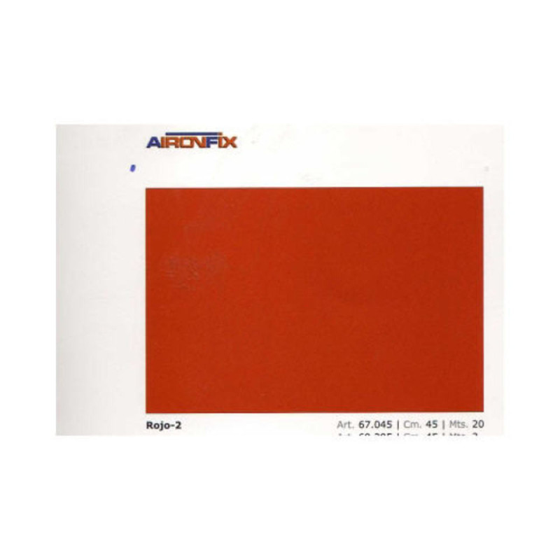 FORRO ADHESIVO 0,45*20M AIRONFIX BRILLO ROJO 2