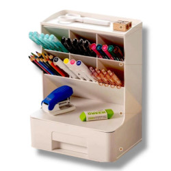 ORGANIZADOR SOBREMESA HORIZONTAL 1 CAJON BLANCO ALEX BOG KW-014